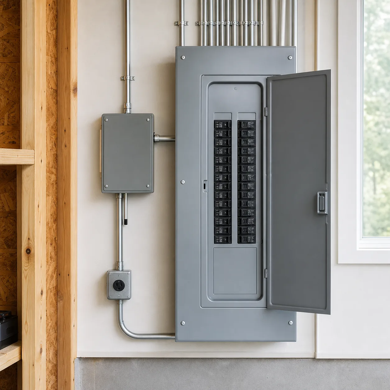 Electrical panel upgrade with modern breaker panel — Auburn NY