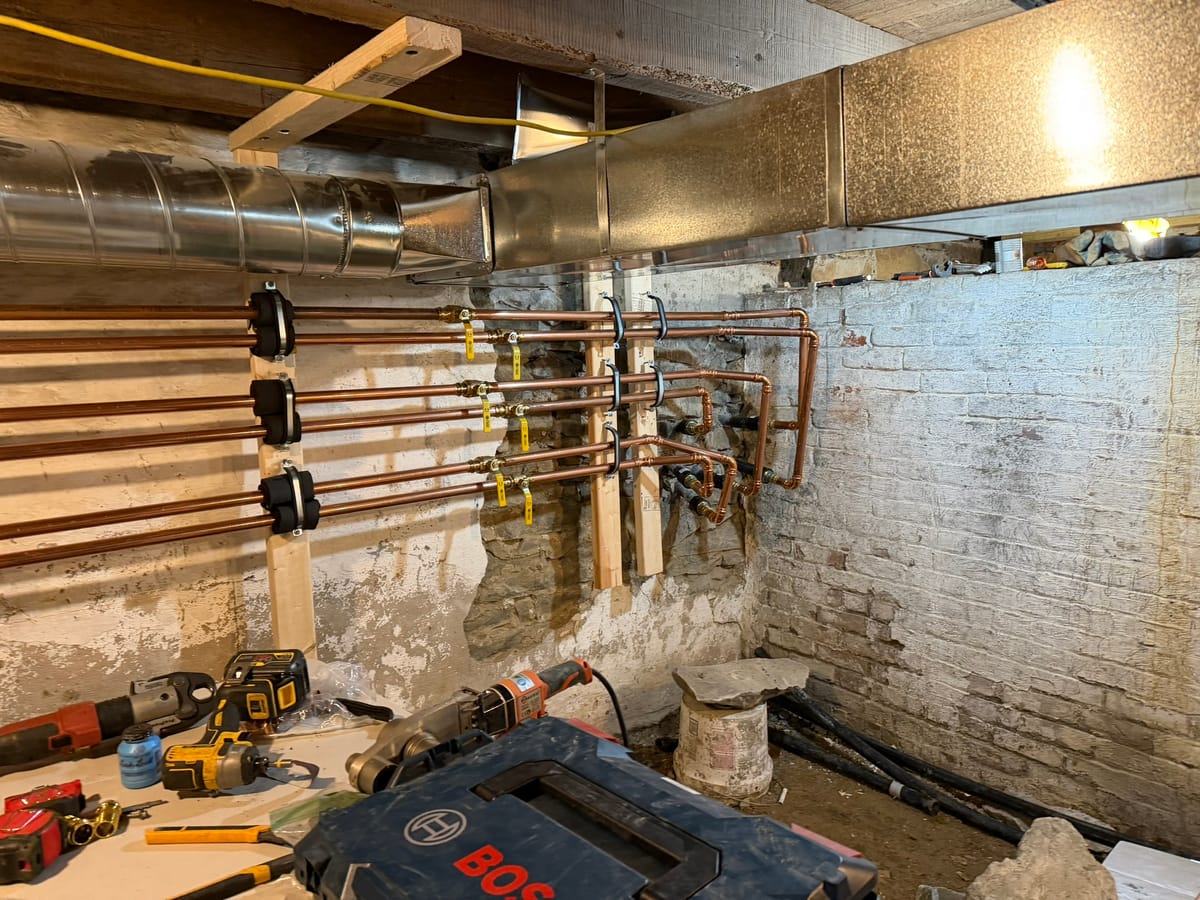 IGS geothermal install site — Upstate NY